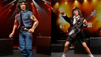 AC/DC: BON SCOTT And ANGUS YOUNG 'Highway To Hell' 8-Inch Clothed Action Figures Coming This Fall